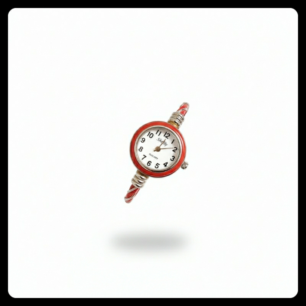 Shelby & Palmer Red and Silver Women's Watch